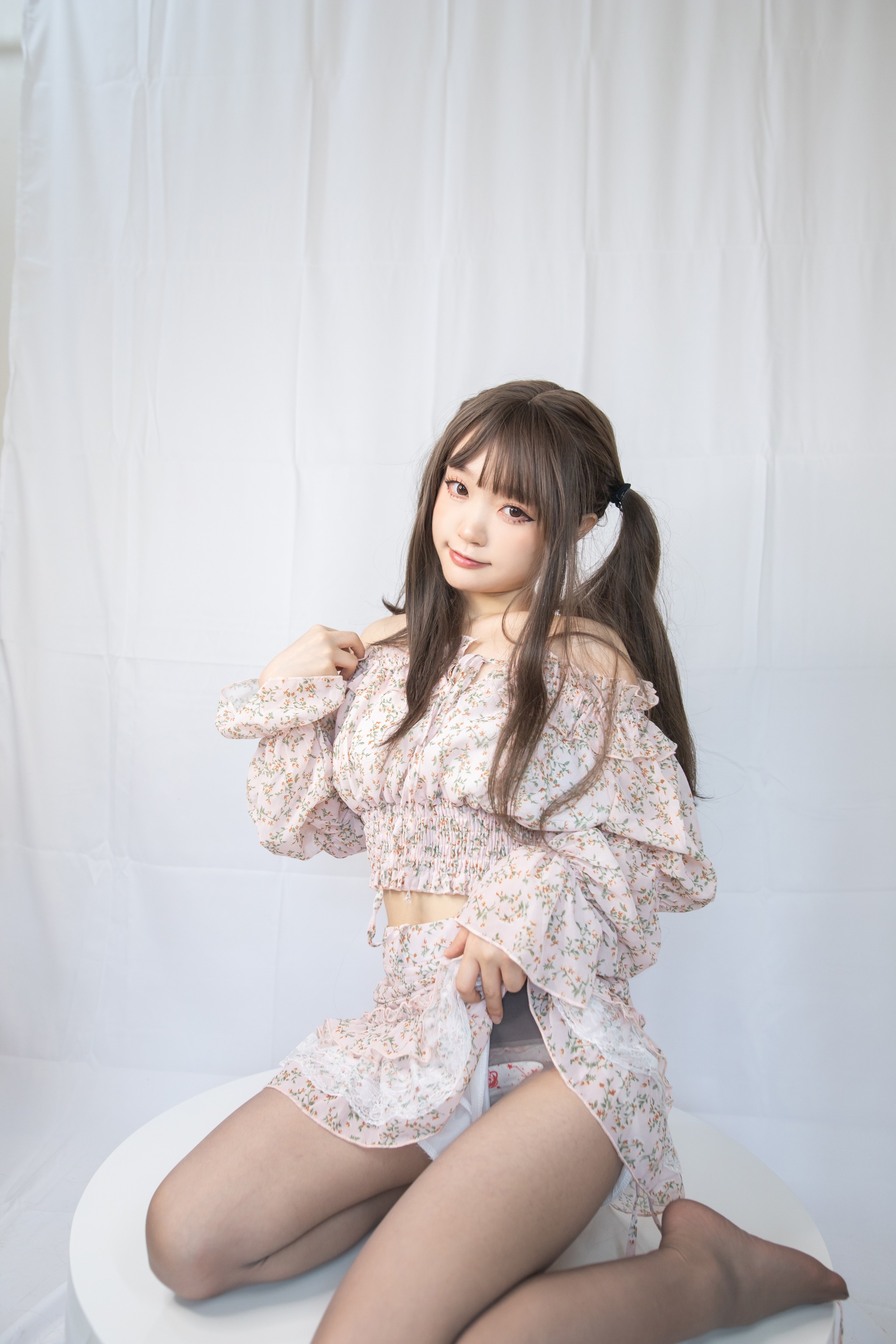 图片[1]-神沢永莉 – NO.003 灰丝花裙子[26P]-XikXak